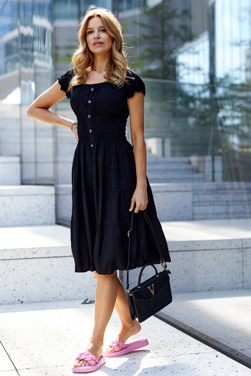 Chanclas de goma rosa oscuro Ferrei