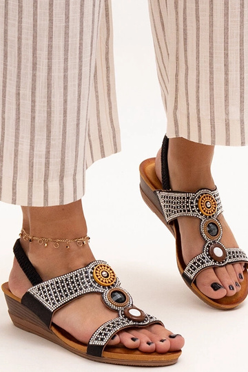 Sandalias de cuña baja brillantes Azeeza 2