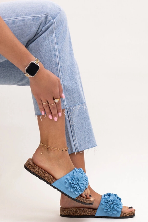 Chanclas Almida con suela de corcho y...