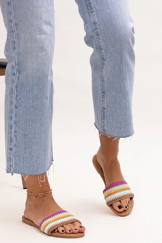 Chanclas Marika bordadas multicolor