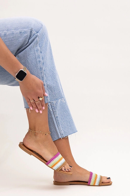 Chanclas Marika bordadas multicolor