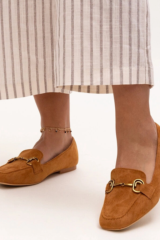 Mocasines con hebilla de zamari marrón