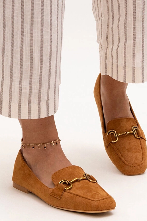 Mocasines con hebilla de zamari marrón