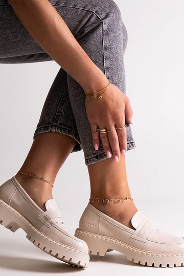 Mocasines de piel beige Big... 2