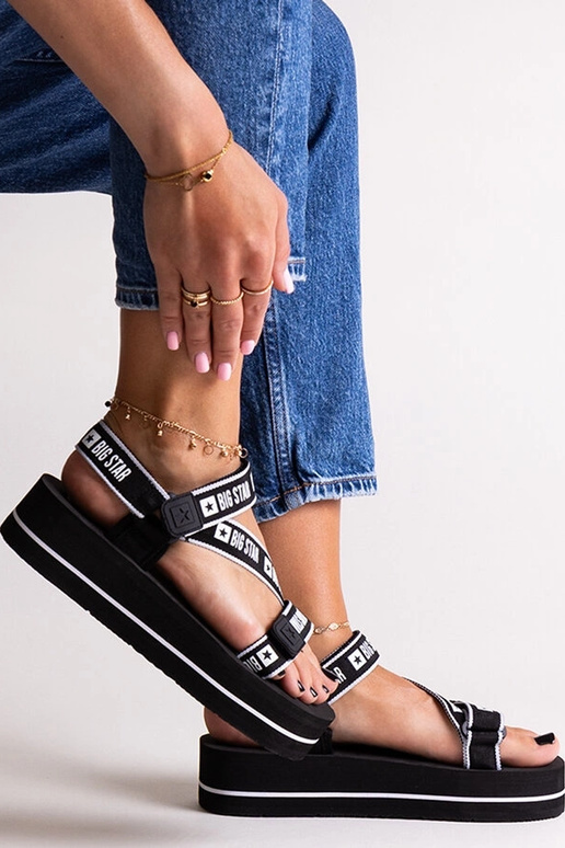 Sandalias negras con plataforma Big...