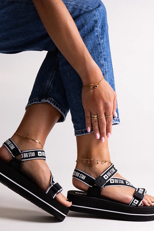 Sandalias negras con plataforma Big...