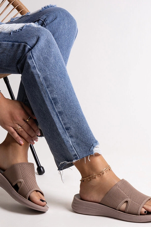 Chanclas de plataforma Linah Brown