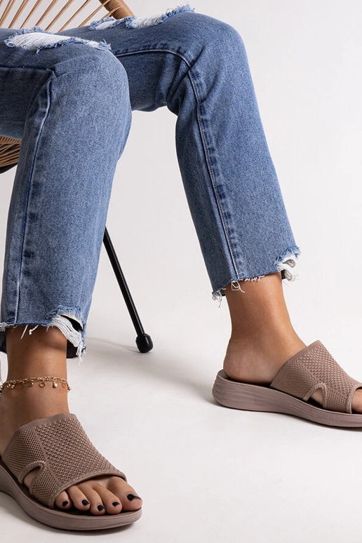 Chanclas de plataforma Linah Brown