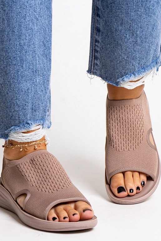 Sandalias de plataforma marrones Rawia