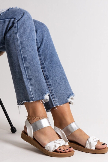 Sandalias blancas Aldona