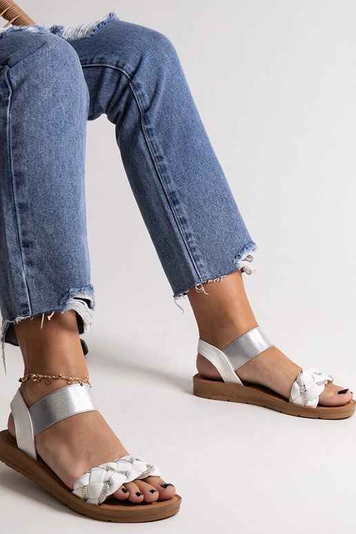 Sandalias blancas Aldona