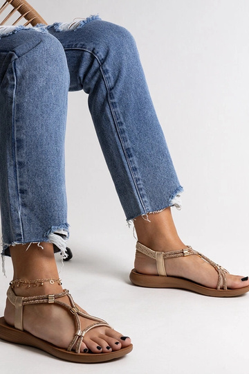 Sandalias doradas Leilana...