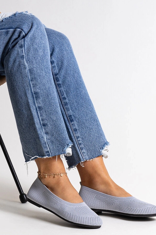 Bailarinas de tela gris Yafia Bailarinas de tela gris Yafia