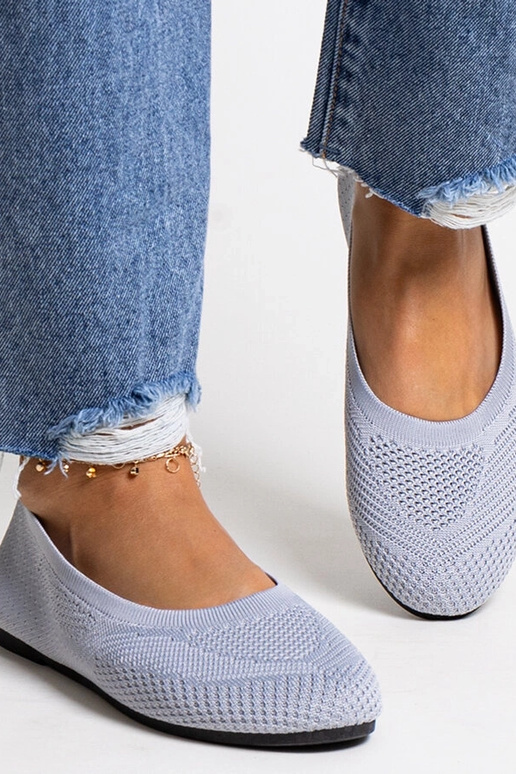 Bailarinas de tela gris Yafia Bailarinas de tela gris Yafia