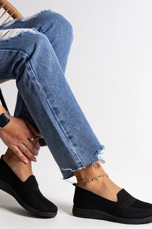 Zapatillas negras sin cordones Abadly