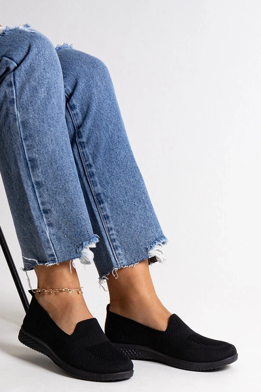 Zapatillas negras sin cordones Abadly