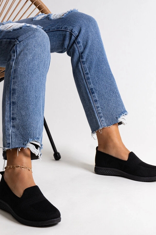 Zapatillas negras sin cordones Abadly