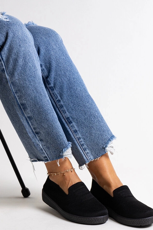 Zapatillas negras sin cordones Mikaila