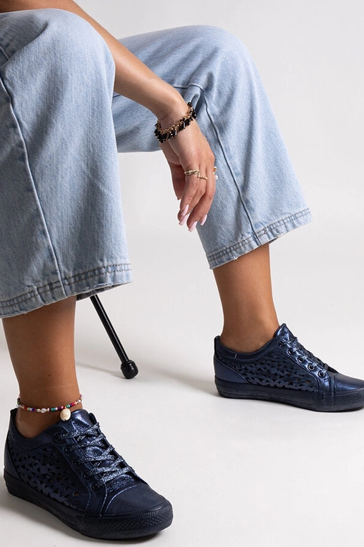 Zapatillas Safune caladas en azul marino