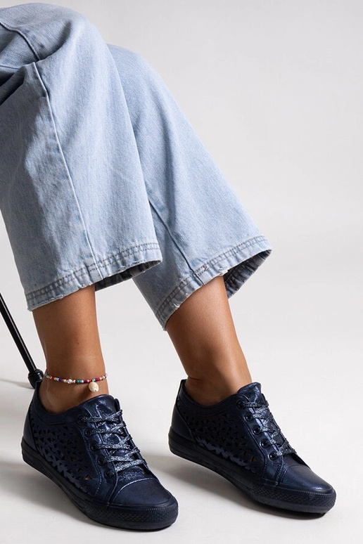 Zapatillas Safune caladas en azul marino