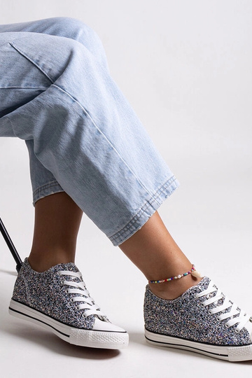 Zapatillas altas brillantes...