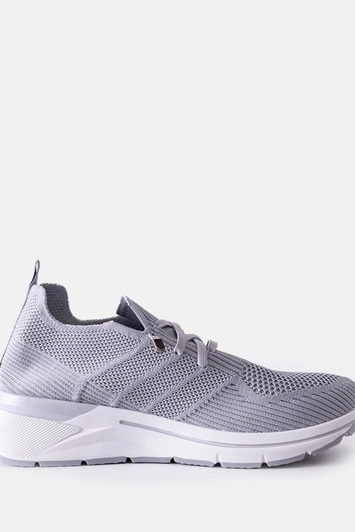 Zapatillas sin cordones de color gris...