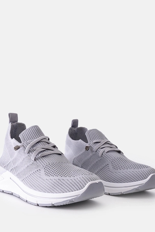 Zapatillas sin cordones de color gris...