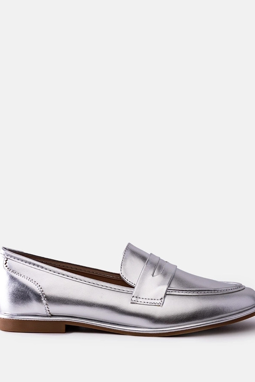 Mocasines plateados metálicos Palinka