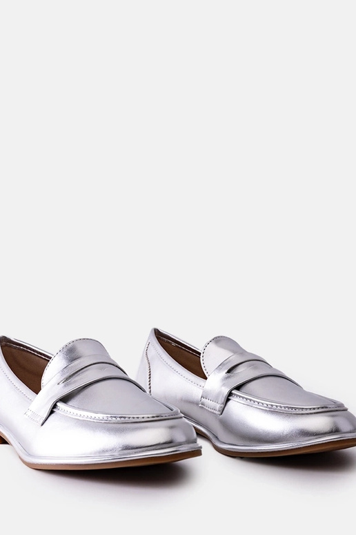 Mocasines plateados metálicos Palinka