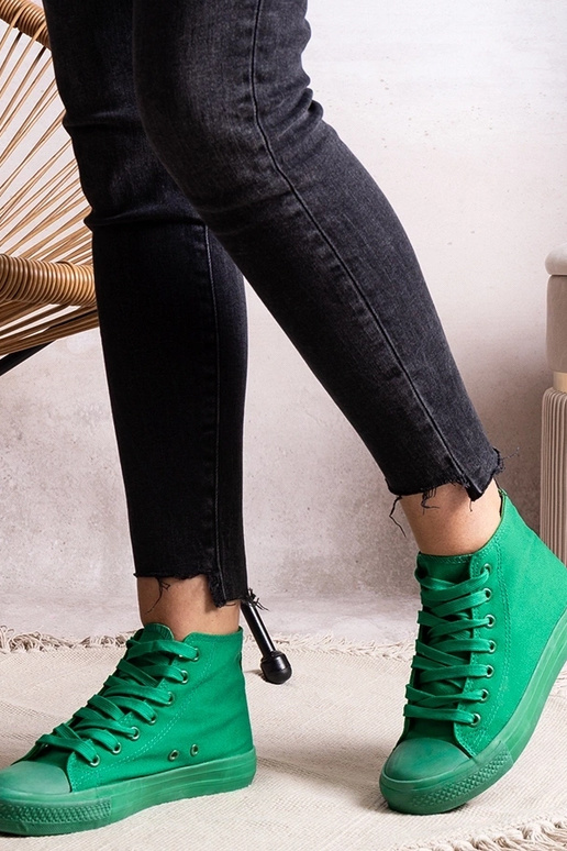 Zapatillas altas Rafife de color verde
