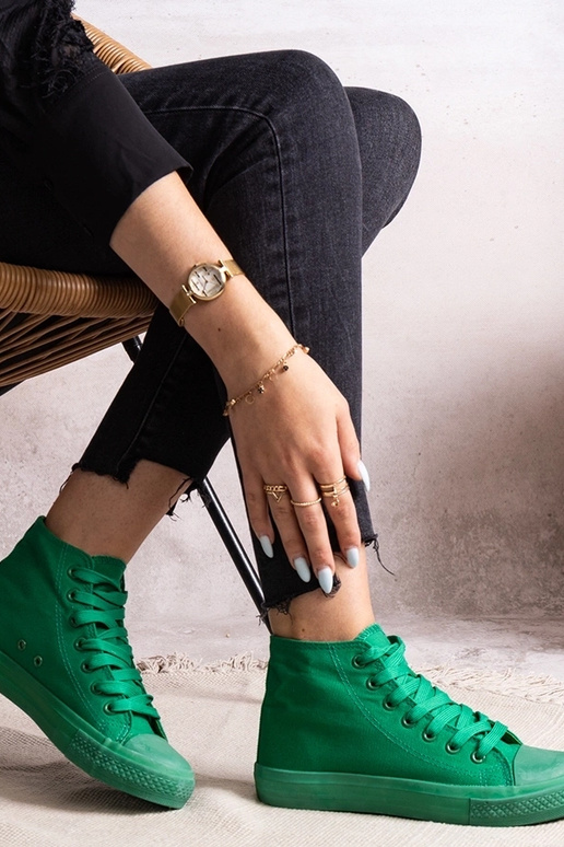Zapatillas altas Rafife de color verde