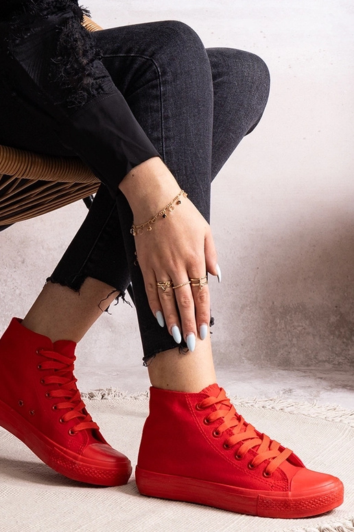 Zapatillas altas rojas Rafife