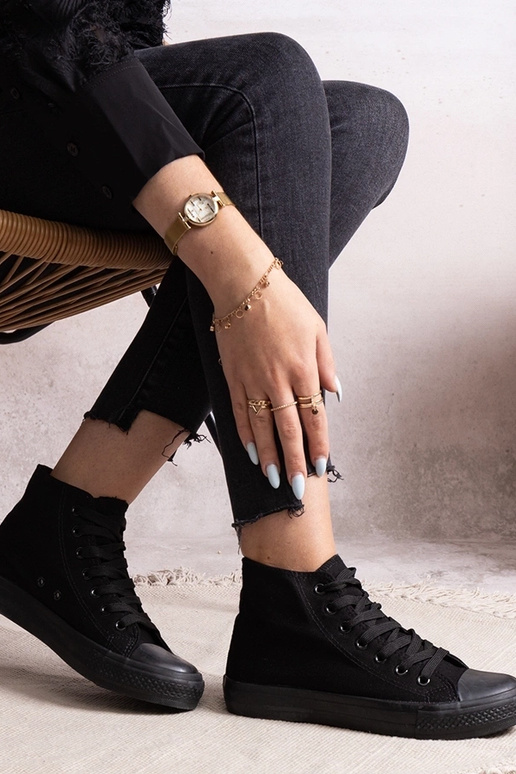 Zapatillas altas negras Rafife