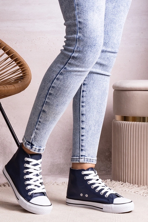 Zapatillas deportivas altas azul...