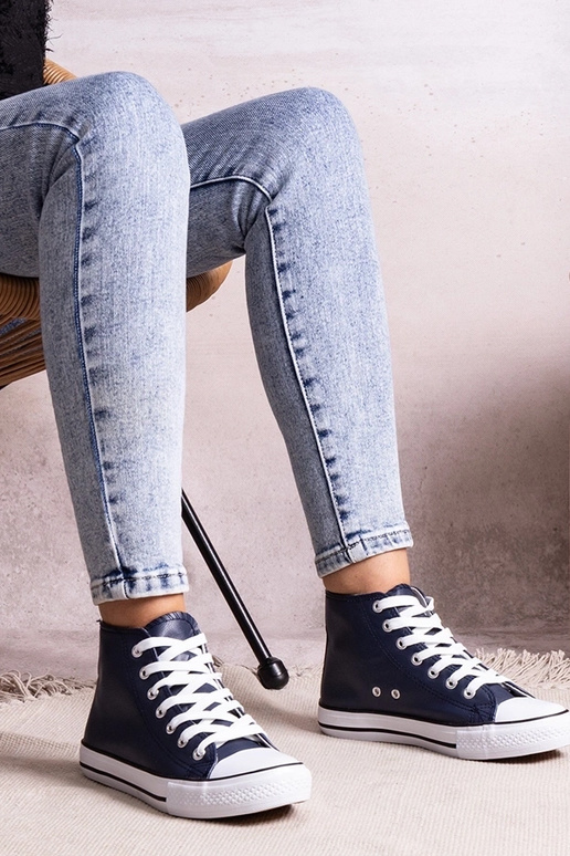 Zapatillas deportivas altas azul...