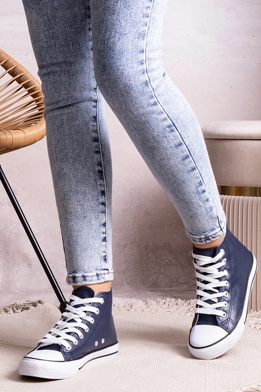Zapatillas deportivas altas azul...