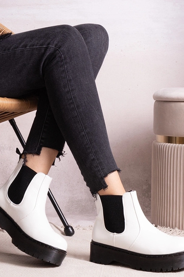 Botines blancos de...