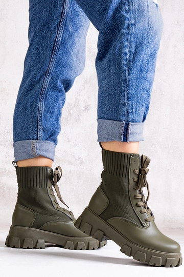 Botines elásticos verdes Zogba