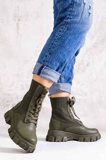 Botines elásticos verdes Zogba 2