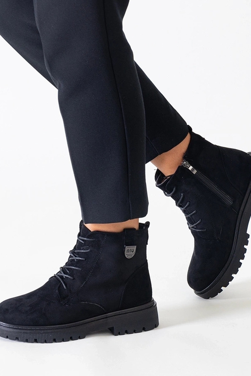 Botas de trabajo negras de ante... Botas de trabajo negras de ante...