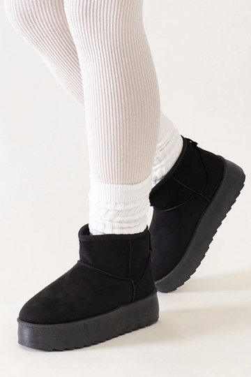 Botines casuales negros de nieve en alta plataforma Thaisa 2