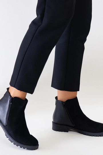Botas de plataforma de ante sintético negras Kirla
