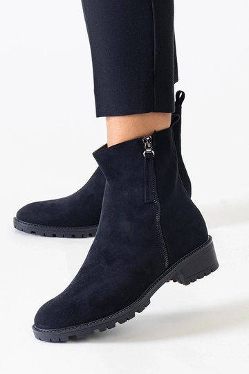Botas de plataforma altas negras de ante sintético Zahra 2