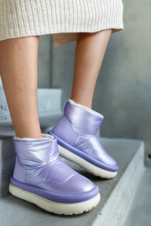 Botas de nieve cálidas de color...