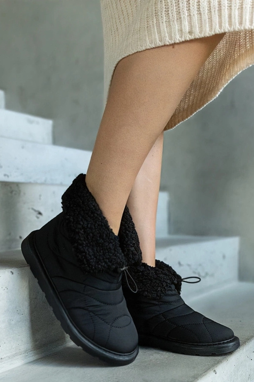 Botas de nieve negras con aislamiento...