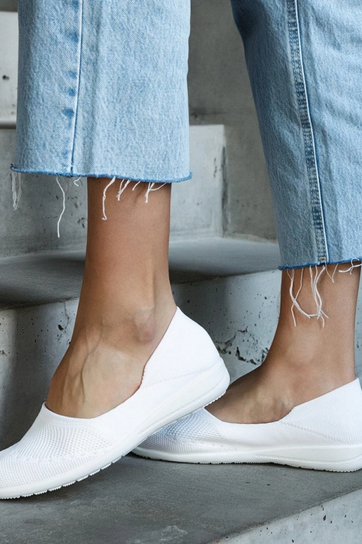 Bailarinas de tela blanca de Provencher Bailarinas de tela blanca de Provencher