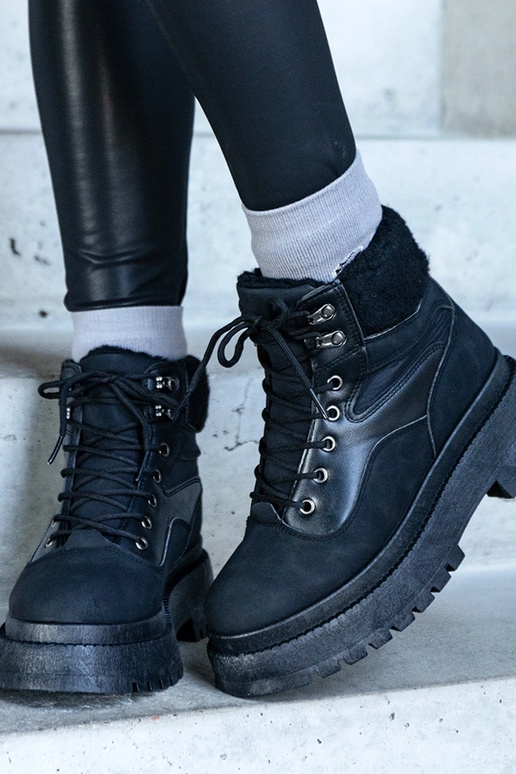 Botas de senderismo negras de suela...