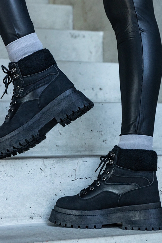 Botas de senderismo negras de suela...