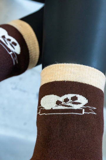 Calcetines marrones cálidos... 2