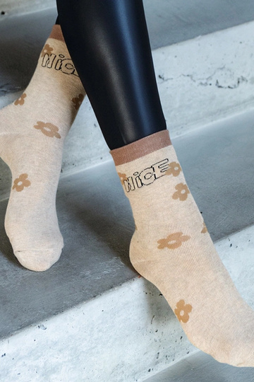 Calcetines cálidos beige Sella